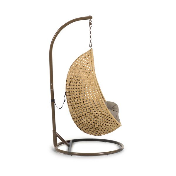 Висящ градински стол със стойка Cira - Kave Home-image-2