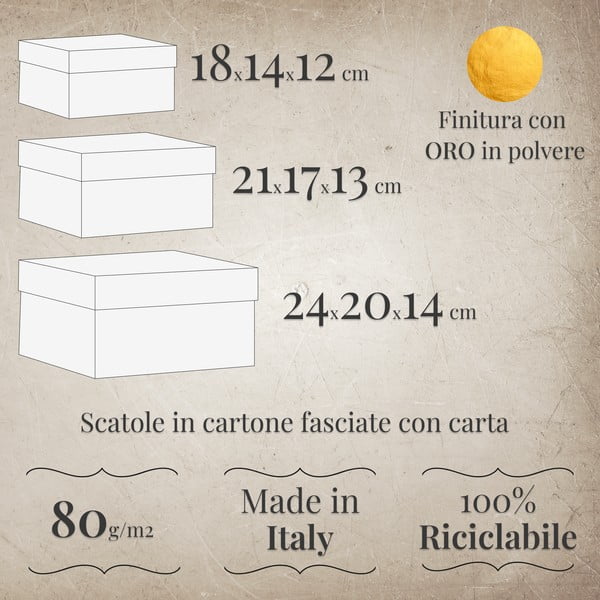 Подаръчни кутии в комплект от 3 броя броя Maps - Kartos-image-1