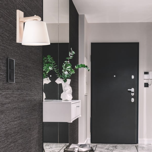 Светлокафява стенна лампа ø 20 cm Aida - LAMKUR-image-2