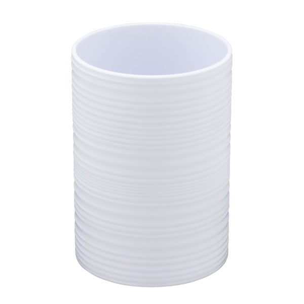 Бяла пластмасова чаша за четки за зъби Lyon – Allstar