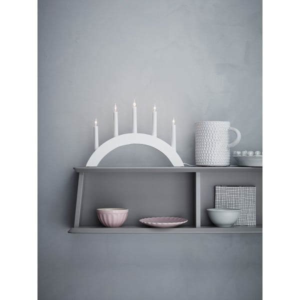 Бял свещник, дължина 40 cm Atle - Markslöjd-image-1