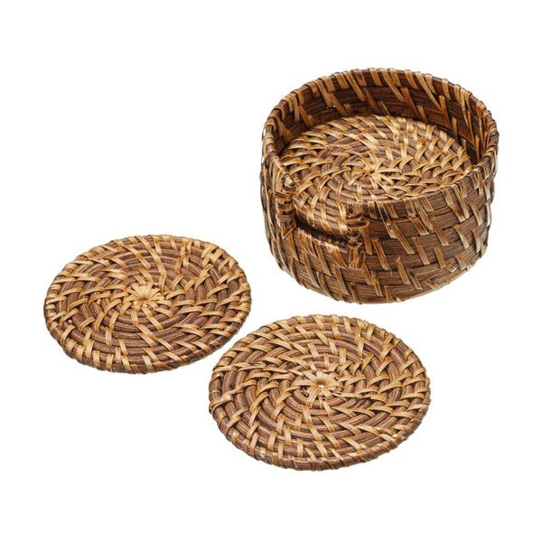 Sada 6 bambusových podtácků Kitchen Craft Master Class, 10 cm
