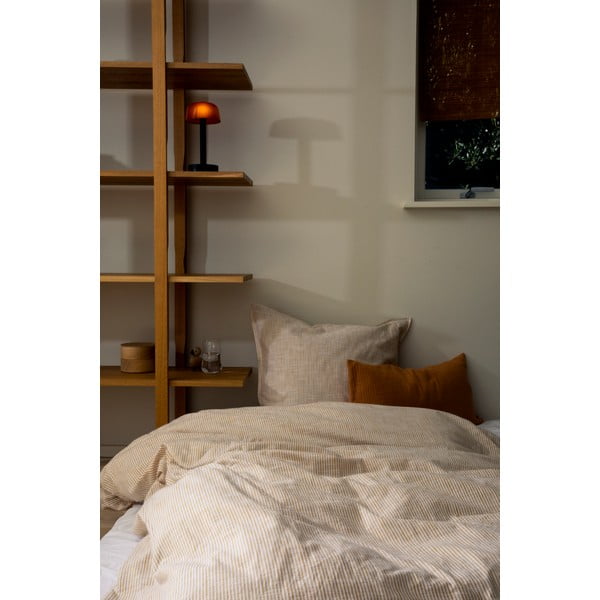 Чаршаф от органичен памук за единично легло 140x220 cm Monochrome Lines - JUNA-image-2