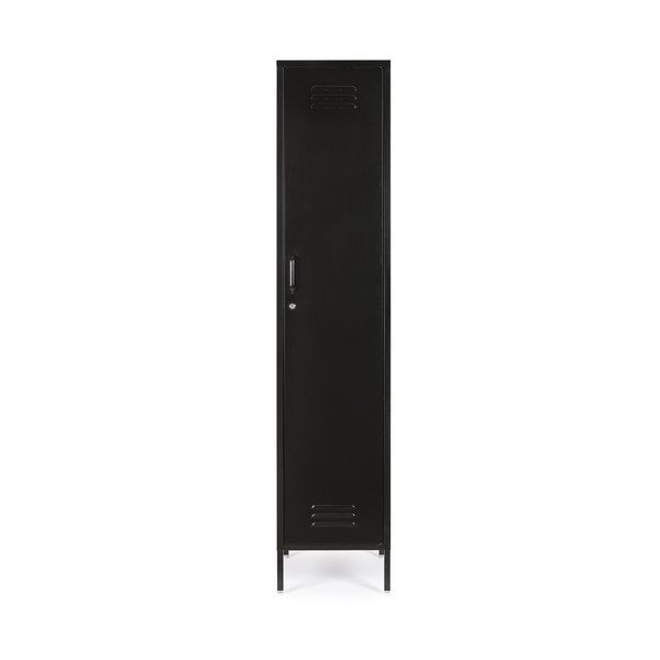 Черно метално заключващ се шкафче 38x185x46 cm Cambridge – Yes Everyday