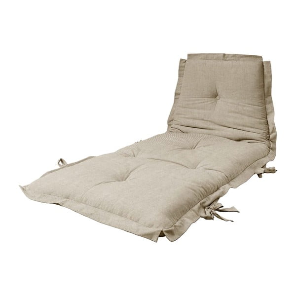 Променлив футон Sit & Sleep Linen Beige, 80 x 200 cm - Karup Design