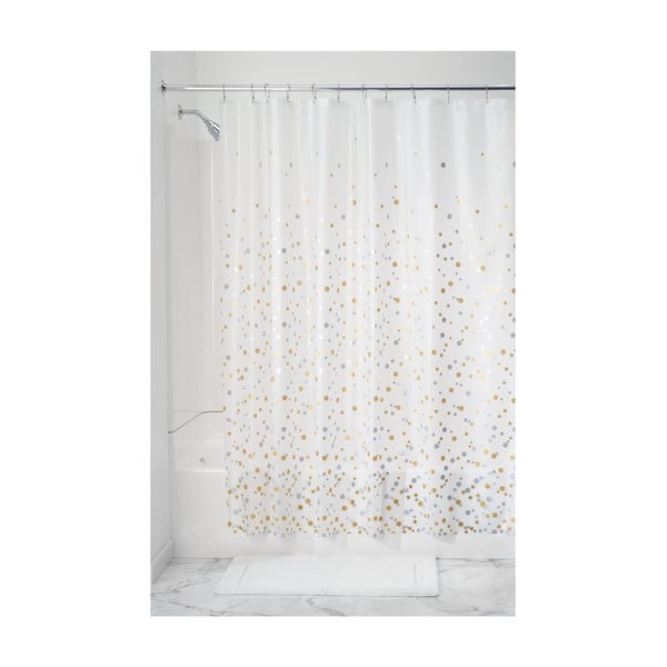 Прозрачна завеса за душ Конфети, 183 x 183 cm Peva - iDesign