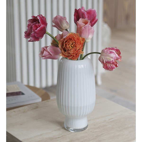 Бяла стъклена ваза (височина 31,5 cm) Cuneo – Villa Collection-image-1