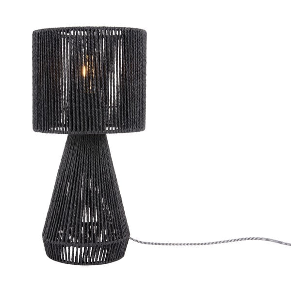 Черна настолна лампа с хартиен абажур (височина 40 cm) Forma Cone - Leitmotiv