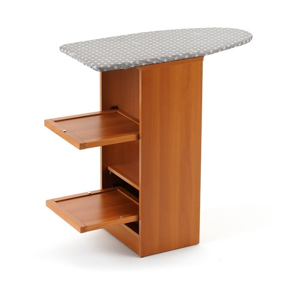 Skládací žehlicí prkno z bukového dřeva s výklopnými policemi Arredamenti Italia Stirallegro