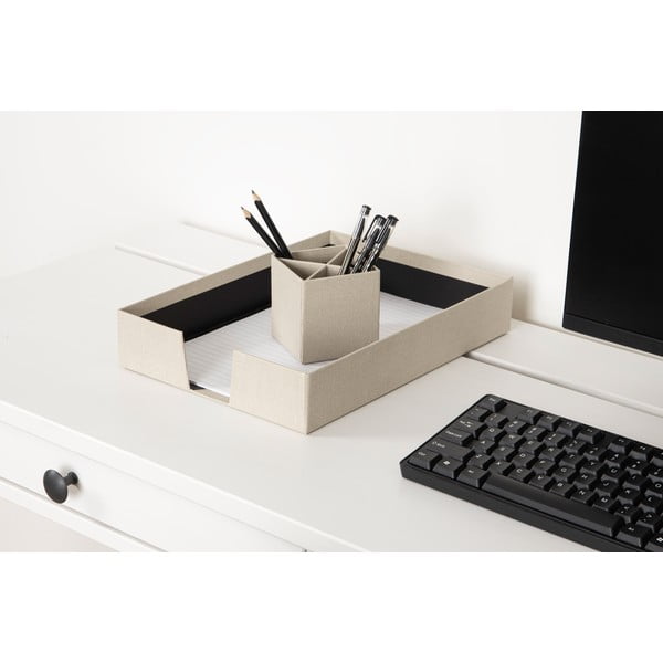 Картонени органайзери в комплект от 4 бр. Hugo Canvas Paper Laminate – Bigso-image-4