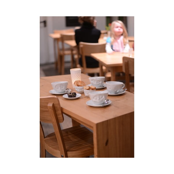 Бяла порцеланова чаша за кафе Oh please, обем 200 ml - 58products-image-4