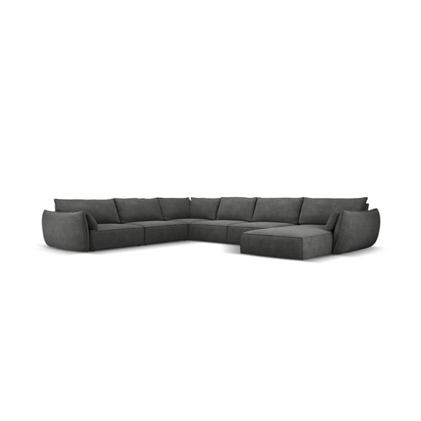 Сив ъглов диван (ляв ъгъл) Vanda - Mazzini Sofas-image-2