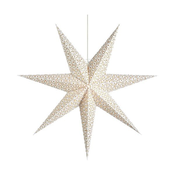 Бяла висяща коледна светлинна украса Baroque – Markslöjd