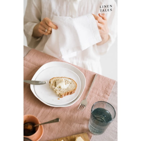 Комплект от 2 бели ленени салфетки - Linen Tales-image-2