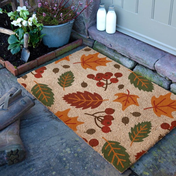 Изтривалка от кокосови влакна 40x60 cm Autumn Leaves – Artsy Doormats-image-2