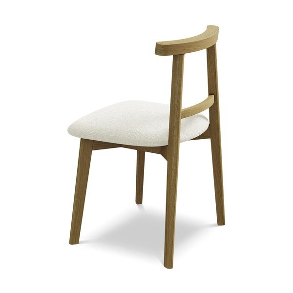 Кремав трапезен стол от масивна дървесина Ohelo – Makamii-image-3