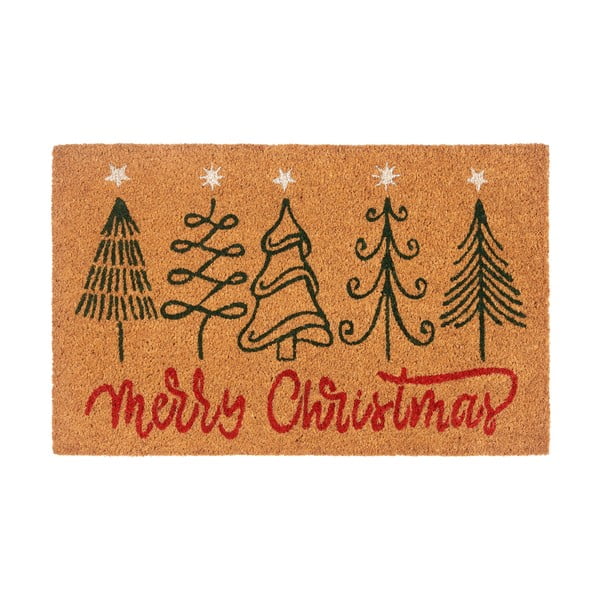 Изтривалка с коледен мотив от кокосови влакна 40x70 cm Merry Christmas – Hanse Home