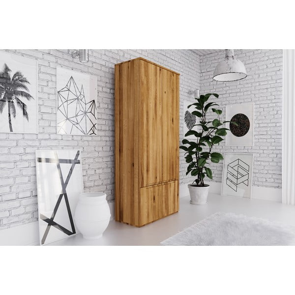 Дъбов гардероб 90x206 cm Vento 2 - The Beds-image-1