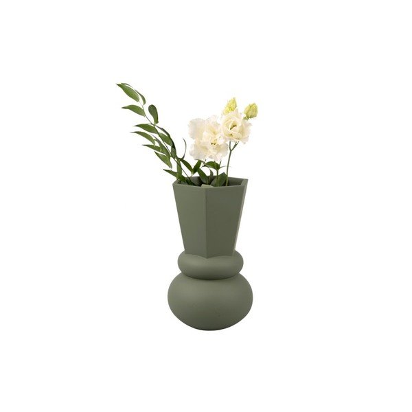 Зелена ваза Crown - PT LIVING-image-2