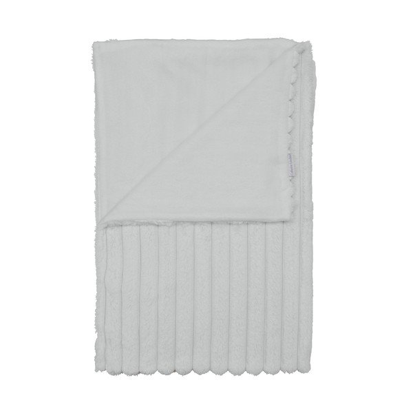 Бяло одеяло от микроплюш 130x170 cm Cosy Ribbed – Catherine Lansfield