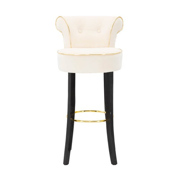 Бар стол от кремаво кадифе 96 cm Luxy - Mauro Ferretti-image-1