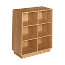 Библиотека от декор от дъб  в естествен цвят 80x95x30 cm Disco – Hübsch
