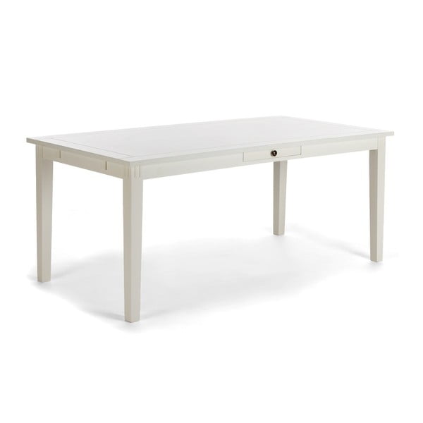 Bílý jídelní stůl SOB Bradford, 160 x 90 cm