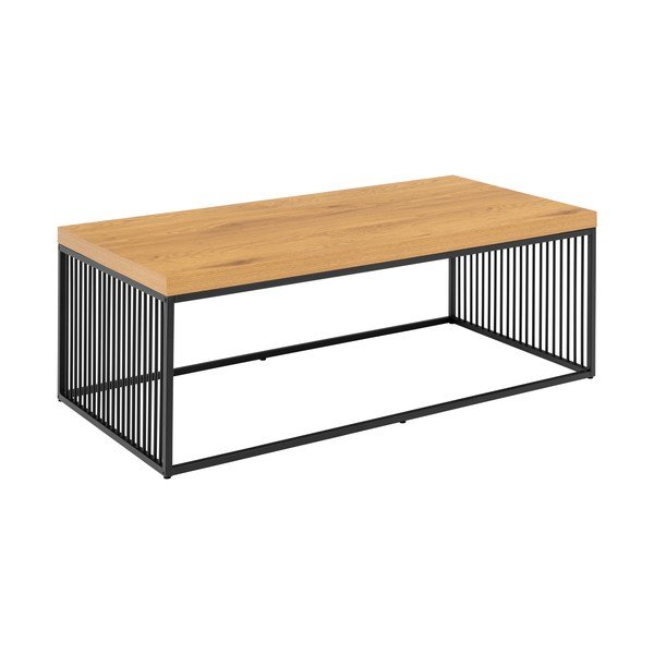 Масичка за кафе с дъбов плот в естествен цвят 60x120 cm Strington – Actona-image-2