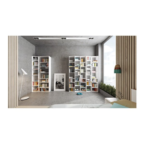 Бяла библиотека 108x224 cm Valsa – TemaHome-image-3