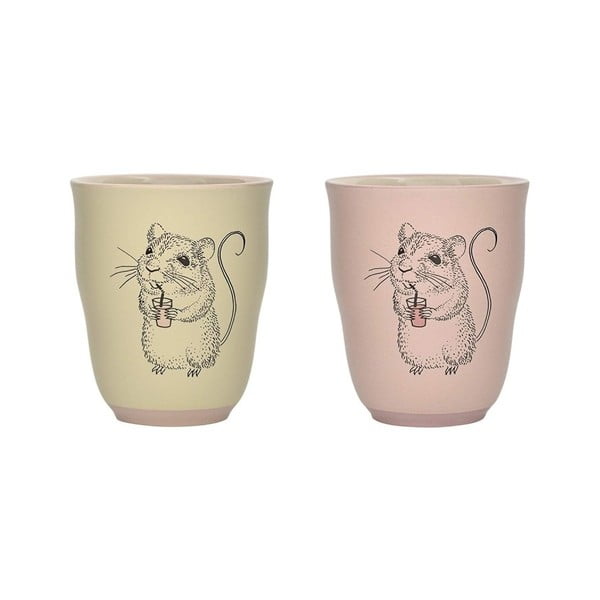 Комплект от 2 чаши от каменна керамика Nanna - Bloomingville