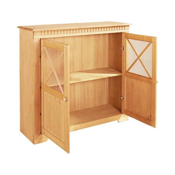 Витрина от масивен бор в естествен цвят 95x35 cm Lisa – Støraa-image-3