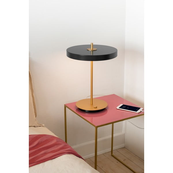 Антрацитна LED настолна лампа с метален абажур (височина 41,5 cm) Asteria Table - UMAGE-image-1