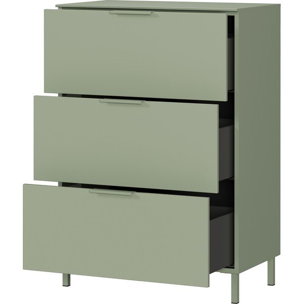 Зелено матово шкафче 68x98x40 cm Savoca – Germania-image-3