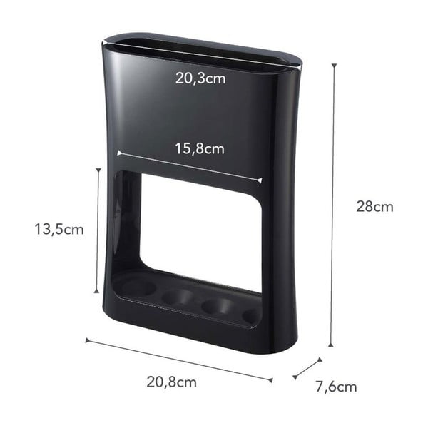 Черна стойка за чадър Oval - YAMAZAKI-image-4