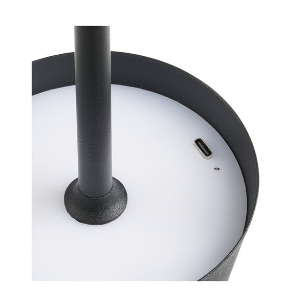 Черна LED настолна лампа (височина 37 cm) Bradford – House Nordic-image-4