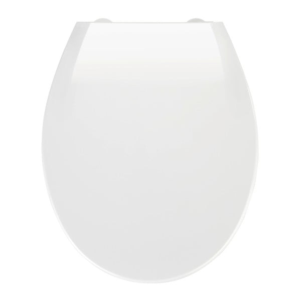 Бяла тоалетна седалка с лесно затваряне , 44 x 37 cm Kos - Wenko