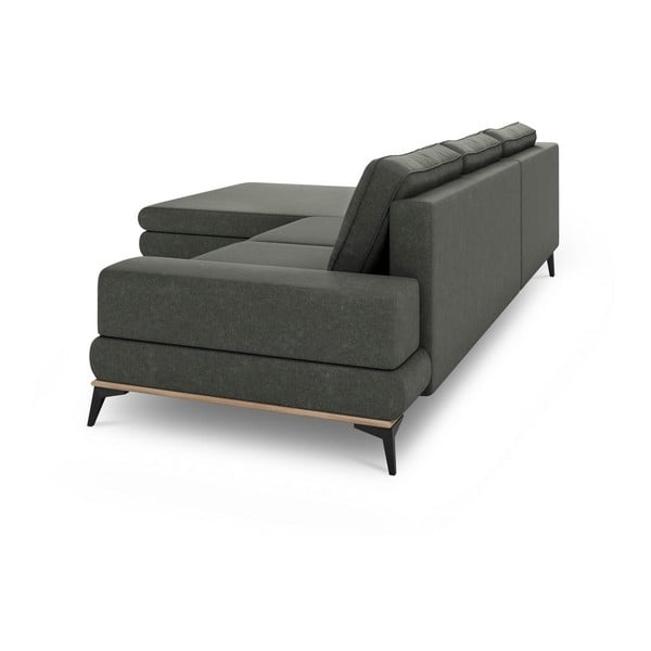 Тъмносив ъглов разтегателен диван , ляв ъгъл Planet - Windsor & Co Sofas-image-4