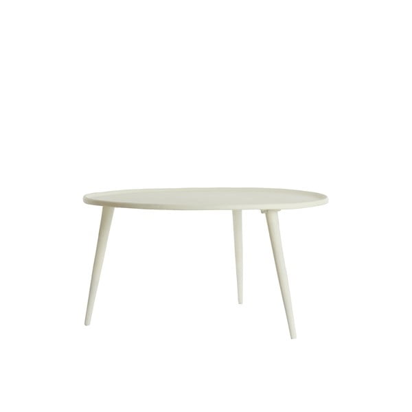 Кремава метална кръгла масичка за кафе ø 67,5 cm Babina – Light & Living-image-1