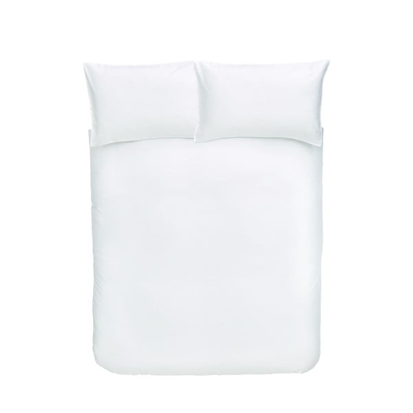 Бяло памучно спално бельо от сатен Classic, 135 x 200 cm - Bianca