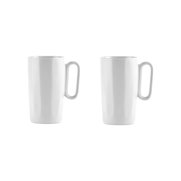 Бели глинени чаши в комплект от 2 бр. 330 ml Fuori – Vialli Design