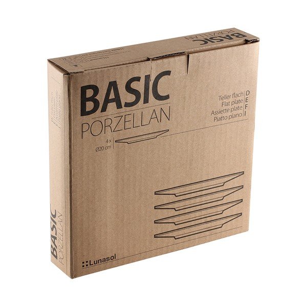 Sada 4 porcelánových dezertních talířů Sola Lunasol, 21 cm-image-2