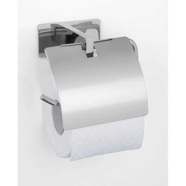 Самозалепващ държач за тоалетна хартия от неръждаема стомана в лъскаво сребристо Genova – Wenko-image-1