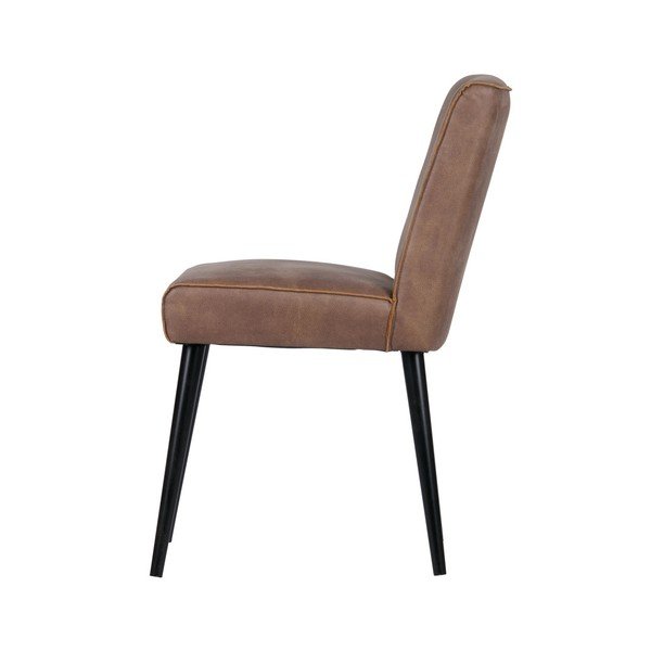 Sada 2 světle hnědých kožených židlí BePureHome Revolution-image-2