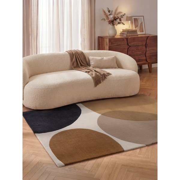Вълнен килим в цвят кафяв коняк 120x170 cm Ruvia – Villeroy&Boch-image-3