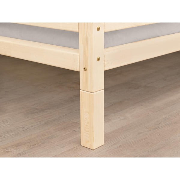 Комплект от 4 удължени крака от лакирана смърчова дървесина за легло , височина 10 см - Benlemi