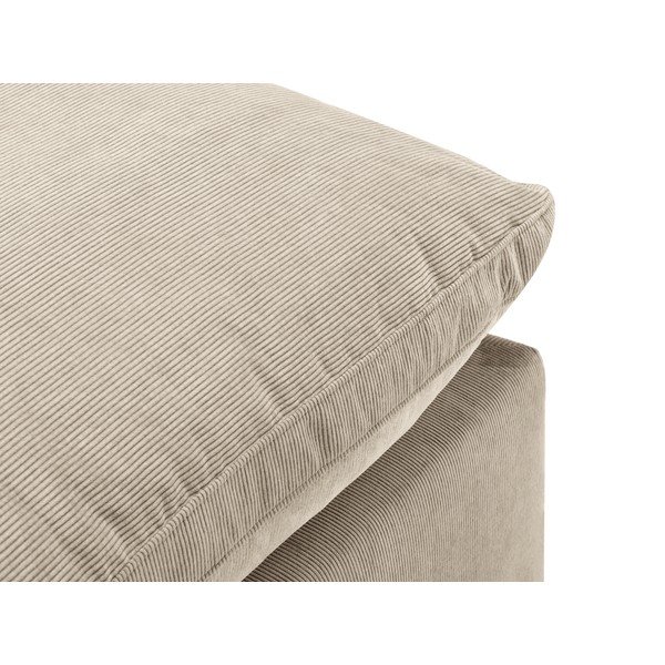 Бежова реверсивна ъглова част от модулен диван от велур Galaxy - Windsor & Co Sofas-image-3