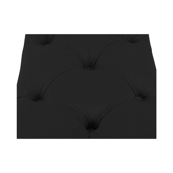 Černý otoman k posteli s úložným prostorem Kooko Home Manna, 47 x 180 cm-image-2