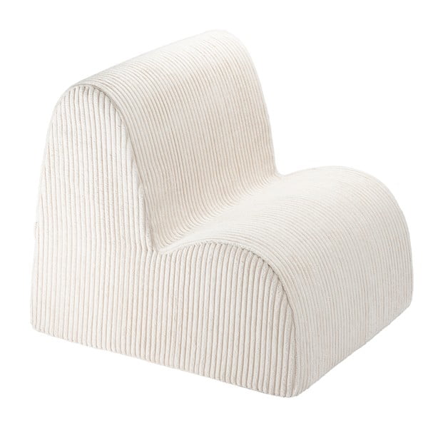 Кремав детски стол от рипсено кадифе Cloud – Wigiwama