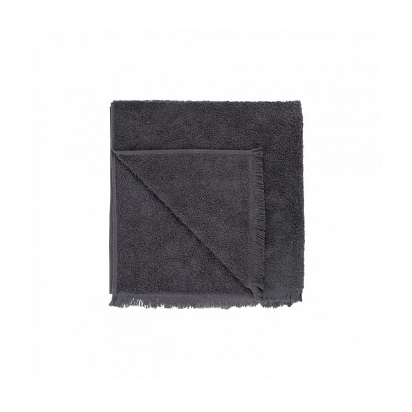 Тъмно сива памучна кърпа 70x140 cm FRINO - Blomus