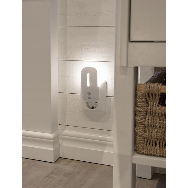 Бяла LED нощна лампа със сензор за движение - Star Trading-image-3